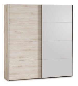 Armario 2 puertas correderas con espejo 180cm BOSTON DK60 DORMITORIO BOSTON 300x329 - Armario 2 puertas correderas con espejo 180cm BOSTON