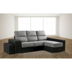 Modulo 2 plazas + Shaiselongue MELO Y 16224 Marengo negro 300x300 - Modulo 2 plazas + Shaiselongue MELO