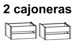 Sí, 2 cajoneras