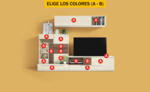 Mueble de salón CONTINENTAL 8 (luz led incluida) Compo 05 300x184 - Mueble de salón CONTINENTAL 8 (luz led incluida)