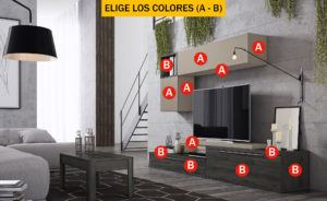 Mueble de salón CONTINENTAL 9 (luz led incluida) SALON CONTINENTAL MEDIDAS CO22 300x184 - Mueble de salón CONTINENTAL 9 (luz led incluida)