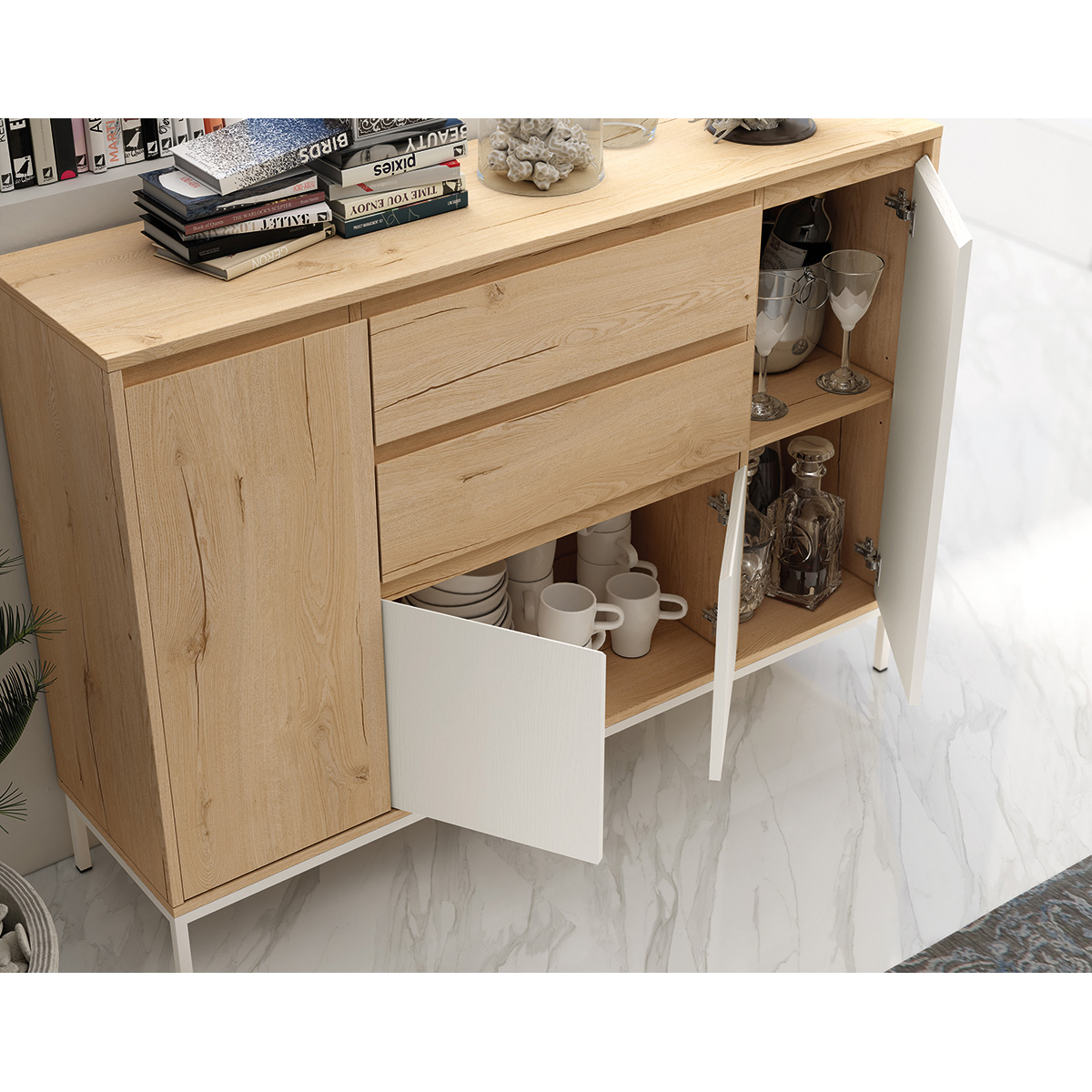 Mueble Aparador de madera CERON, Muebles de comedor