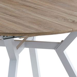 Tapa Oak y patas Blancas